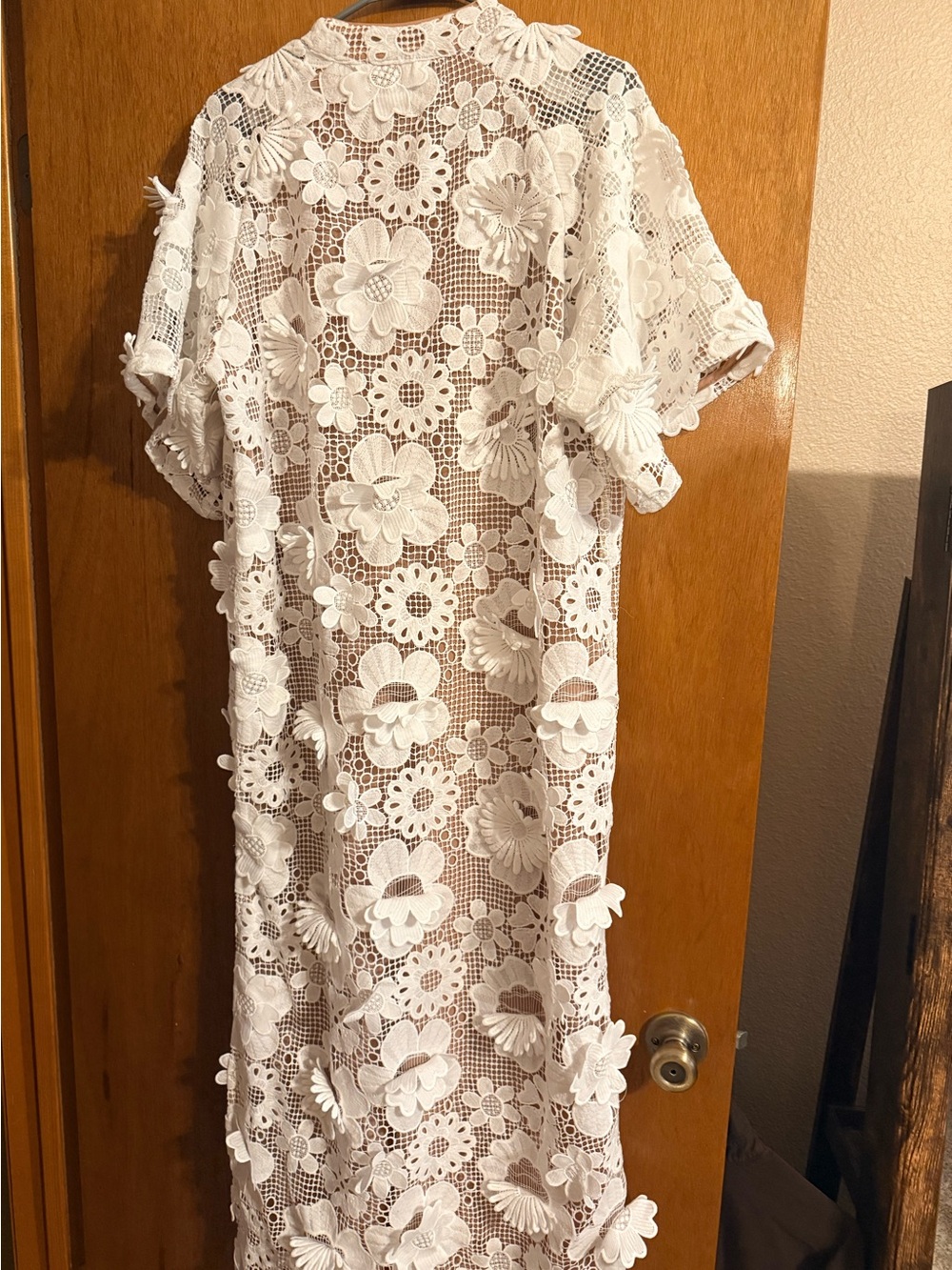 Buddy Love White Floral Crochet Maxi Dress - Picture 2 of 9